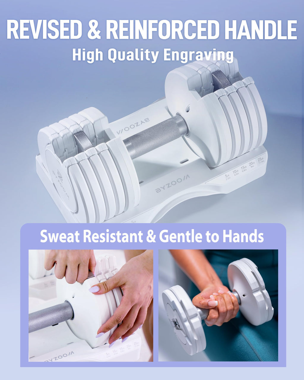 Adjustable Dumbbell 5-in-1 White R22934