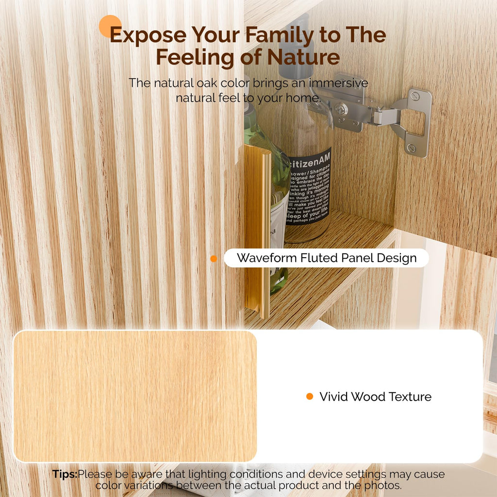Over The Toilet Storage Cabinet with Adjustable Shelves S983