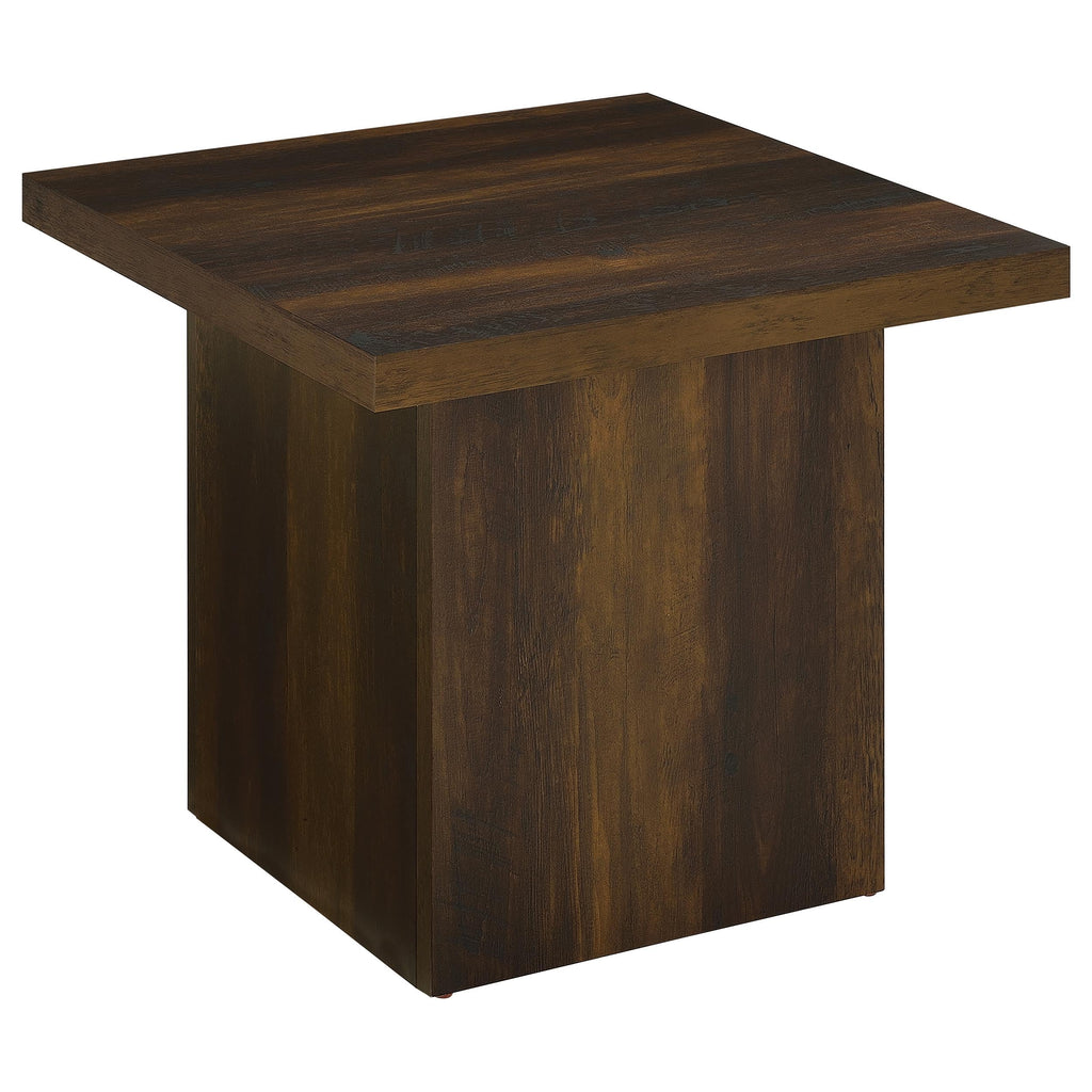 Dark Pine 2-Piece Square Coffee Table Set J56310