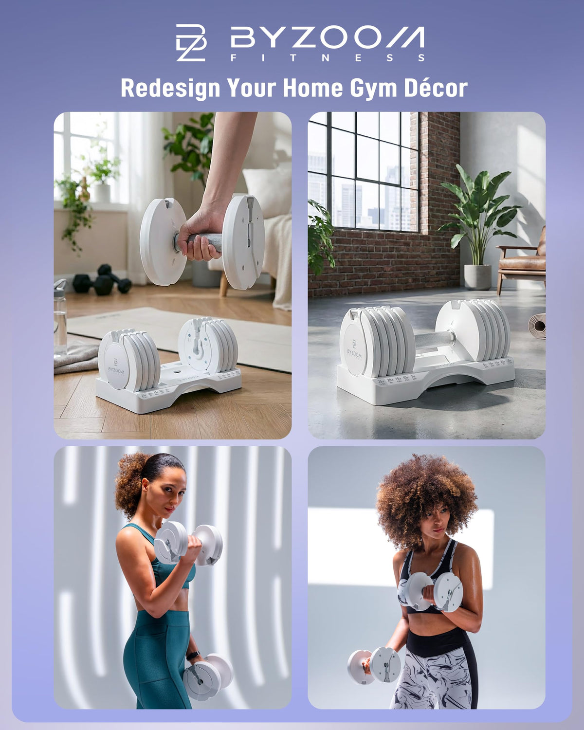 Adjustable Dumbbell 5-in-1 White R22934