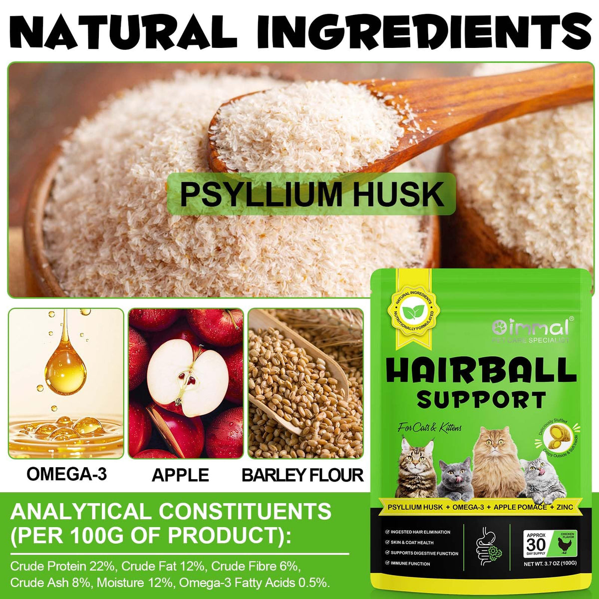 Chicken Flavor Hairball Support Chews Q17927