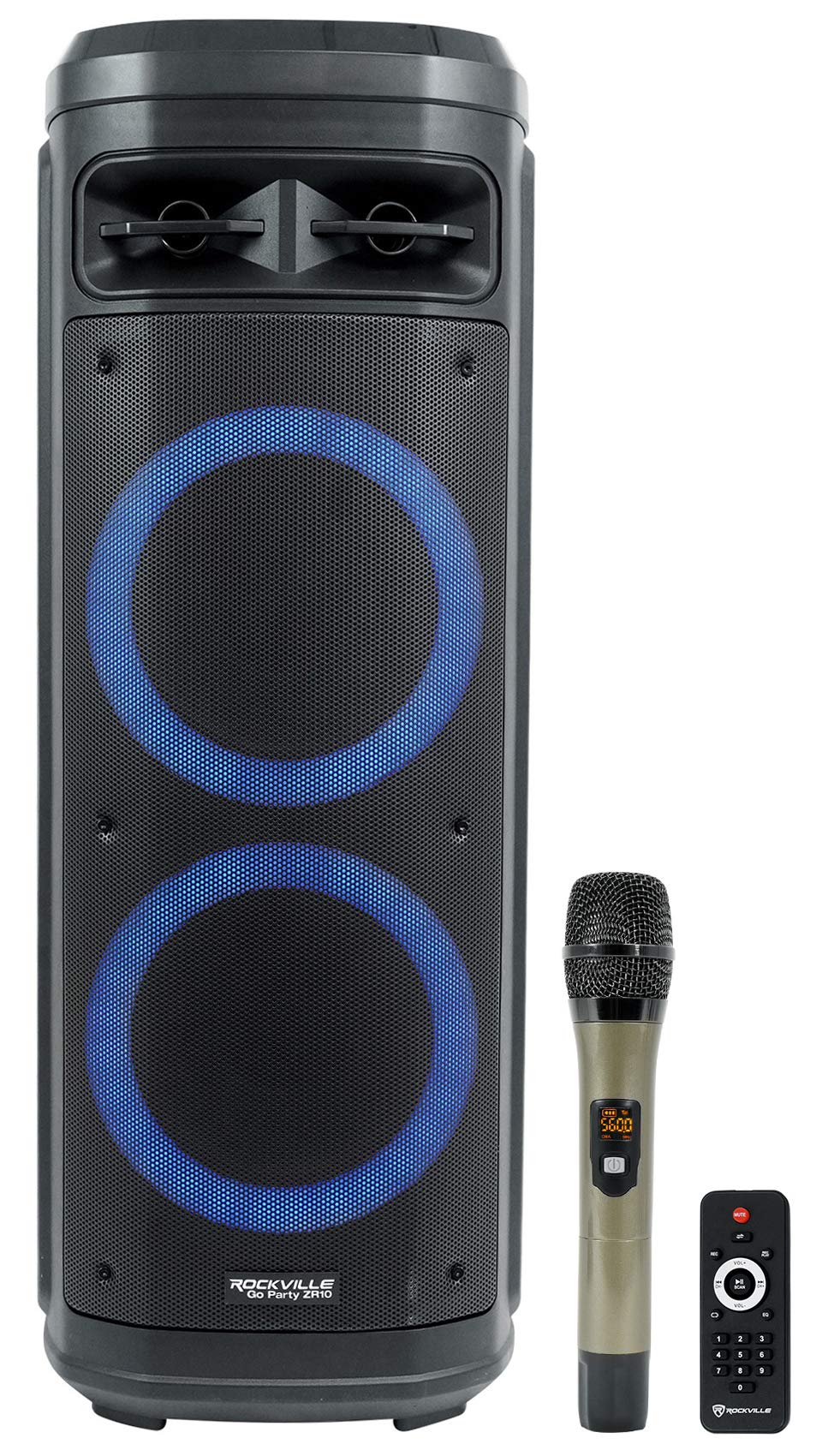 Dual 10" Wireless LED Bluetooth Speaker 2-Pack I340