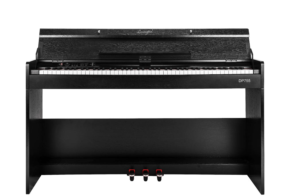 88 Keys Weighted Hammer Action Digital Piano with Stand, Pedals and Black O2688