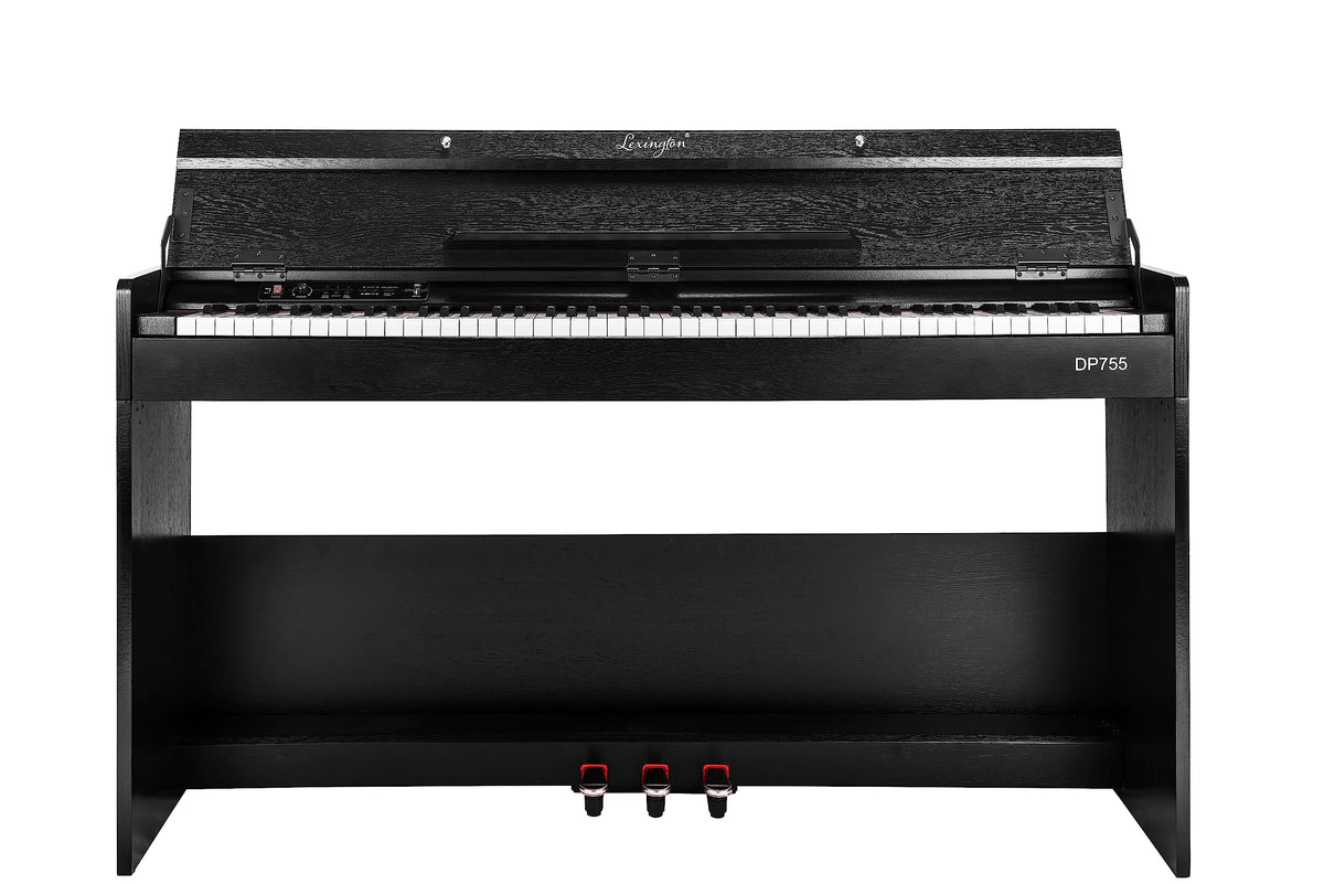88 Keys Weighted Hammer Action Digital Piano with Stand, Pedals and Black O2688