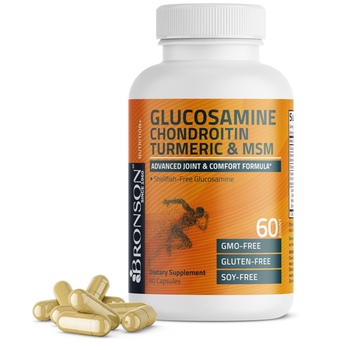 Glucosamine Chondroitin Turmeric & MSM Joint Support, 60 Capsules P55578