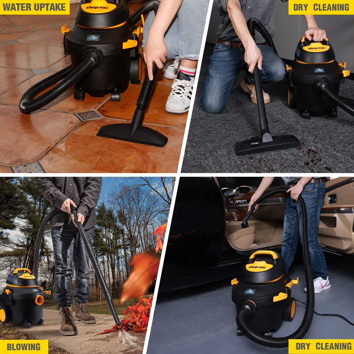 4 Gallon 5.5 Peak HP Wet/Dry Utility Vacuum with Cart L9644