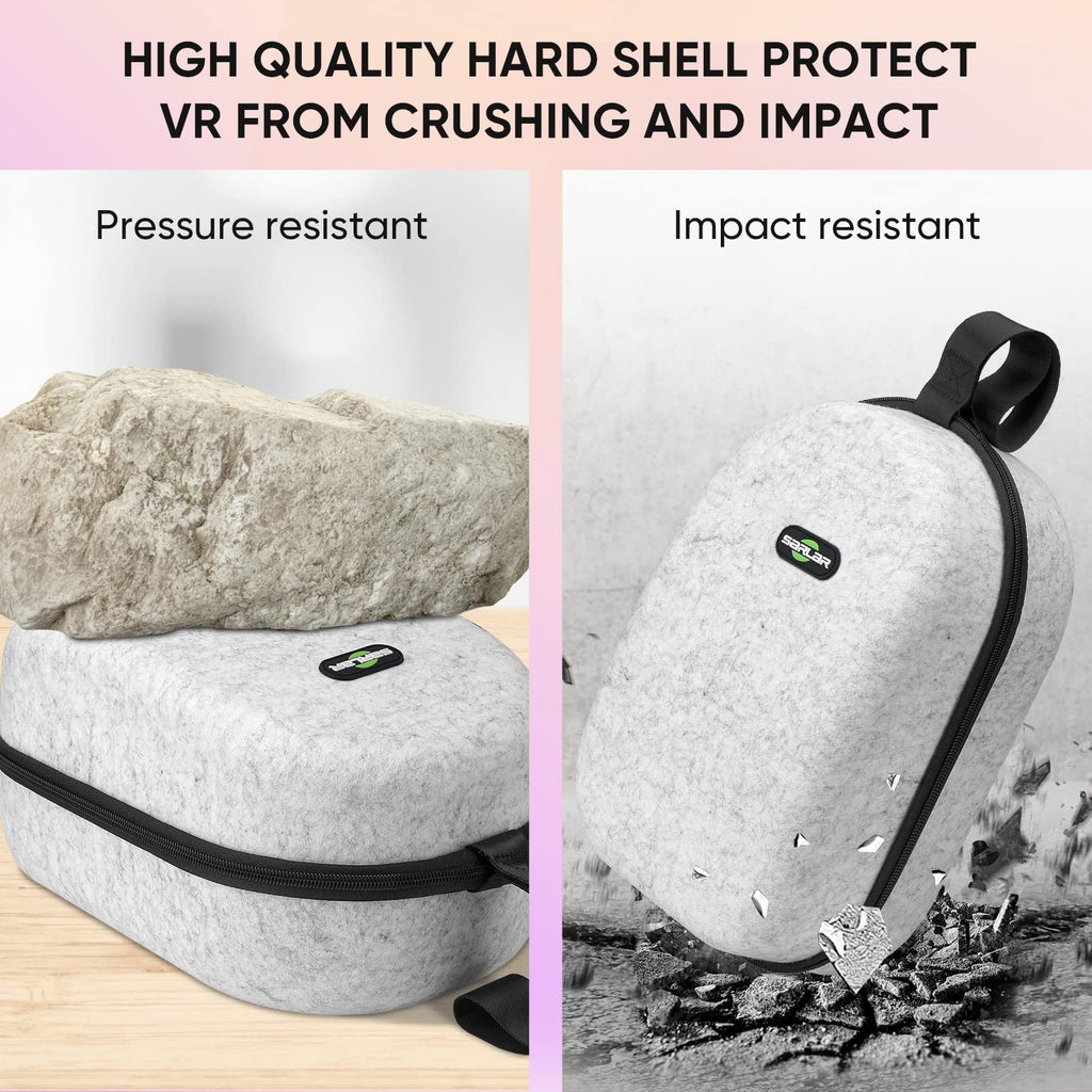 Large Hard Carrying Case Compatible with VR Gaming Headset Q24075