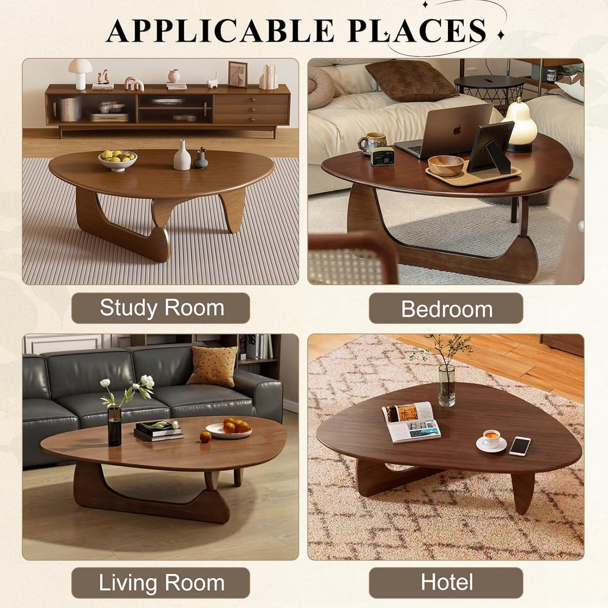Solid Wood Oval Coffee Table 35"Lx24"Wx16"H H14782