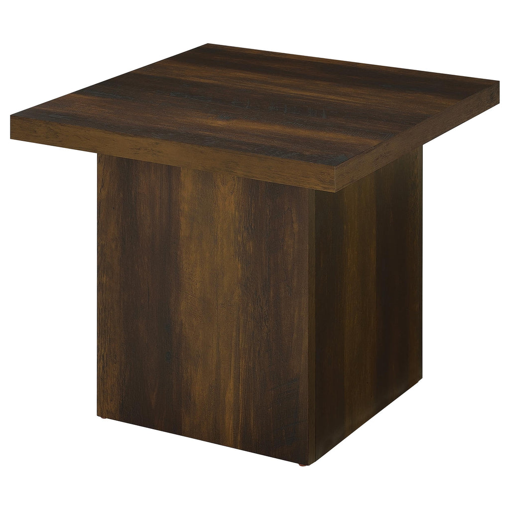 Dark Pine 2-Piece Square Coffee Table Set J56310