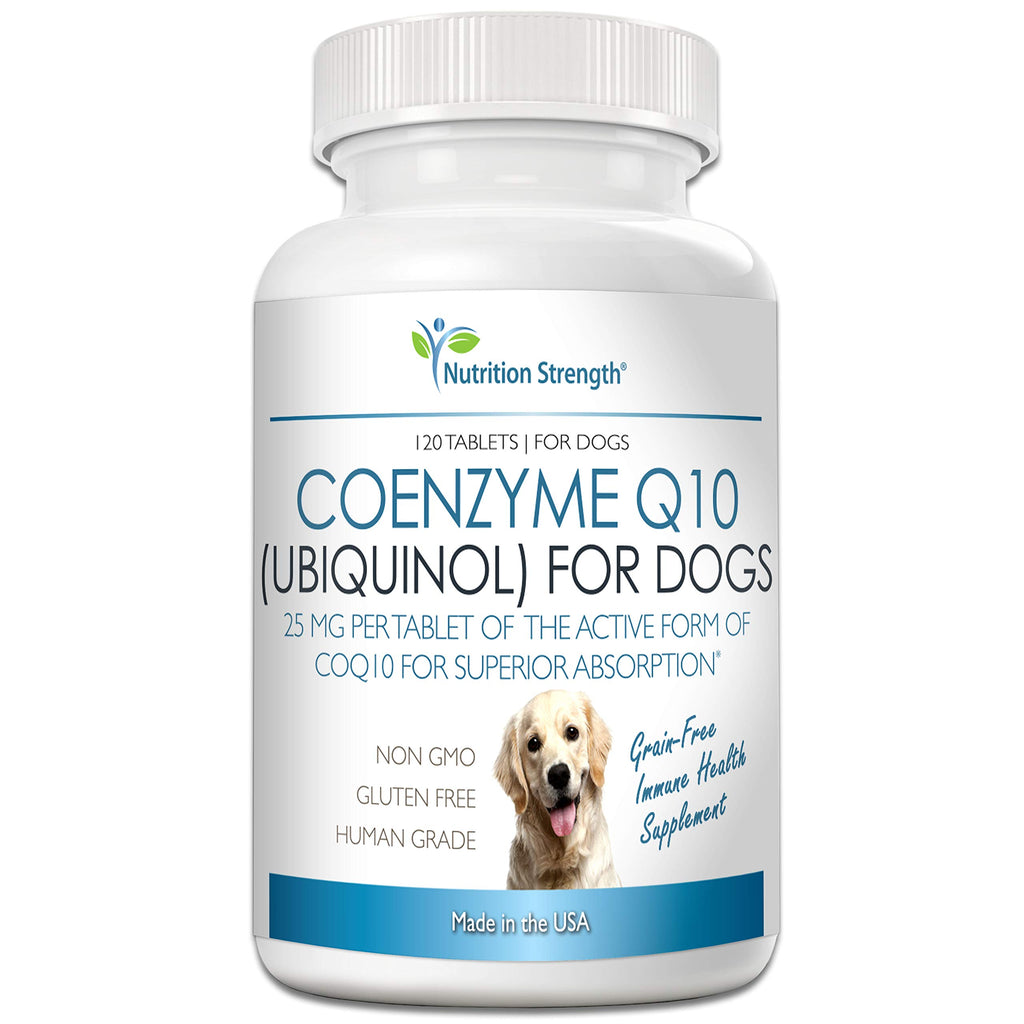 Coenzyme Q10 for Dogs Grain-Free Supplement, 120 Chewable Tablets M2227