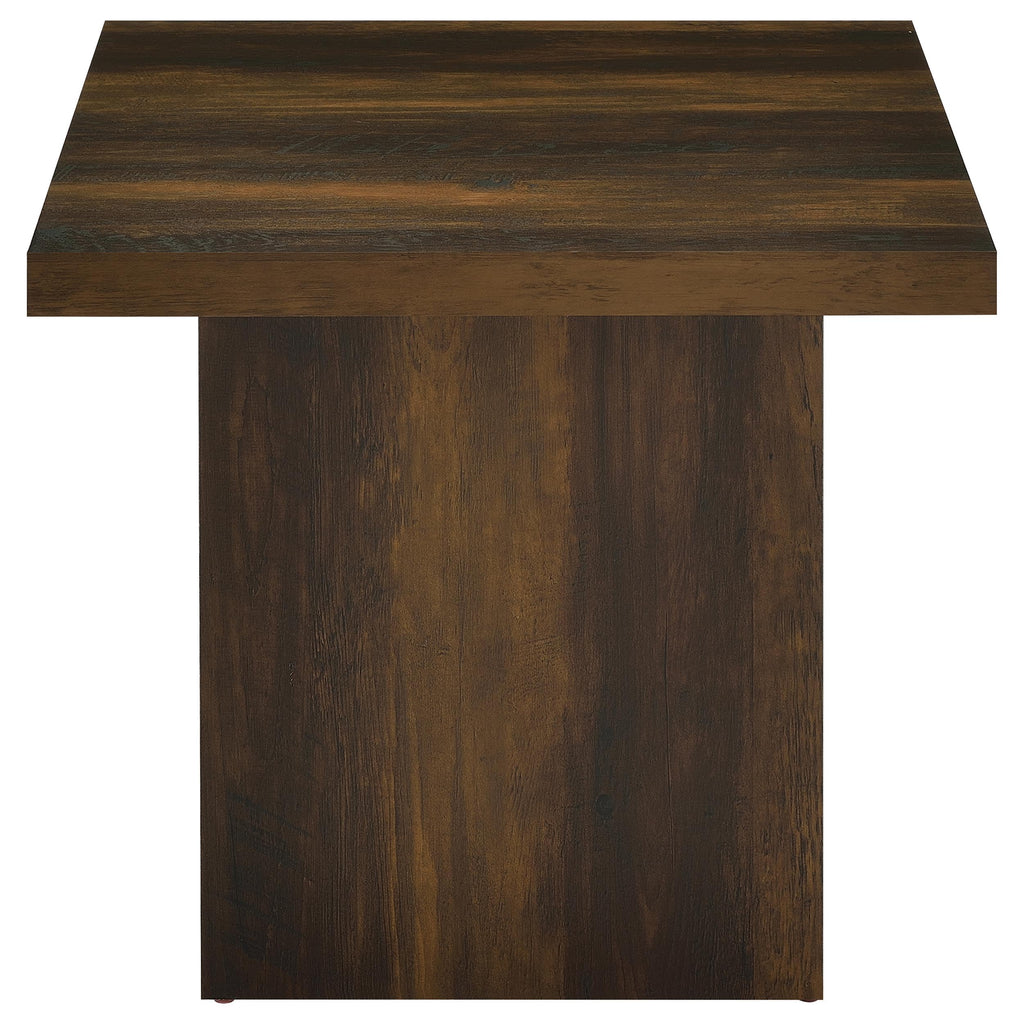 Dark Pine 2-Piece Square Coffee Table Set J56310
