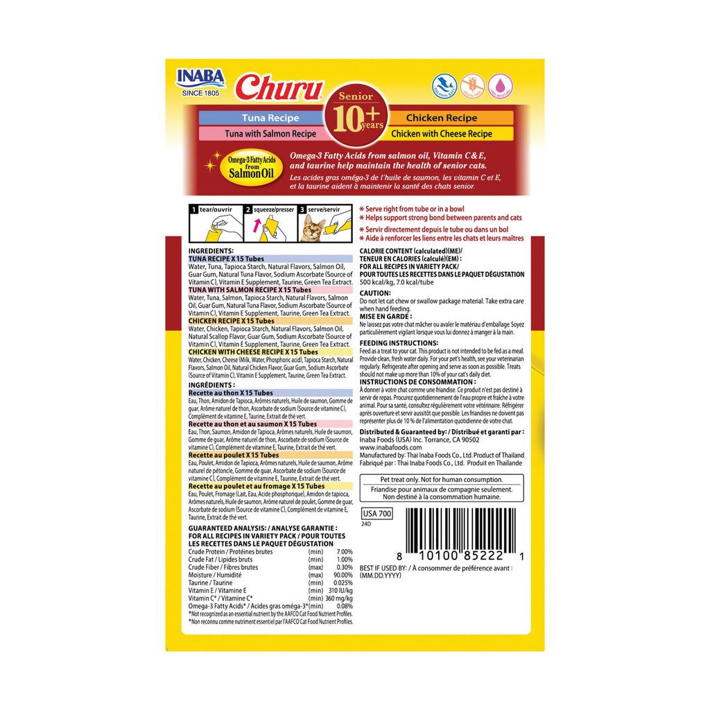 Lickable Cat Treats Tuna Chicken Variety 60ct M38133