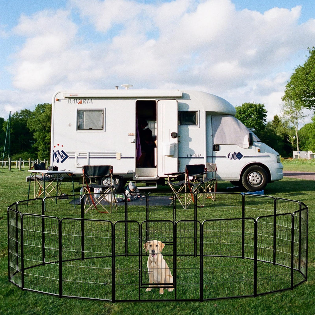 40 Inch 16 Panels Metal Dog Playpen U970397