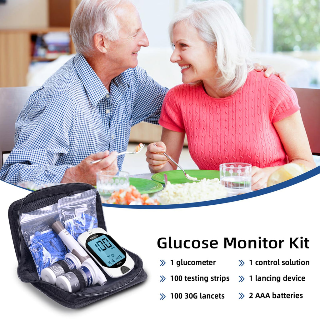 Blood Glucose Monitor Kit & Twist Top Lancets F13614