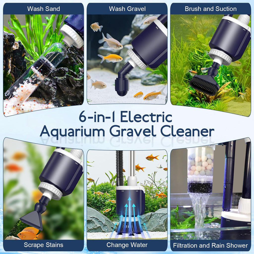 600 GPH Aquarium Gravel Cleaner Fish Tank Vacuum O6497