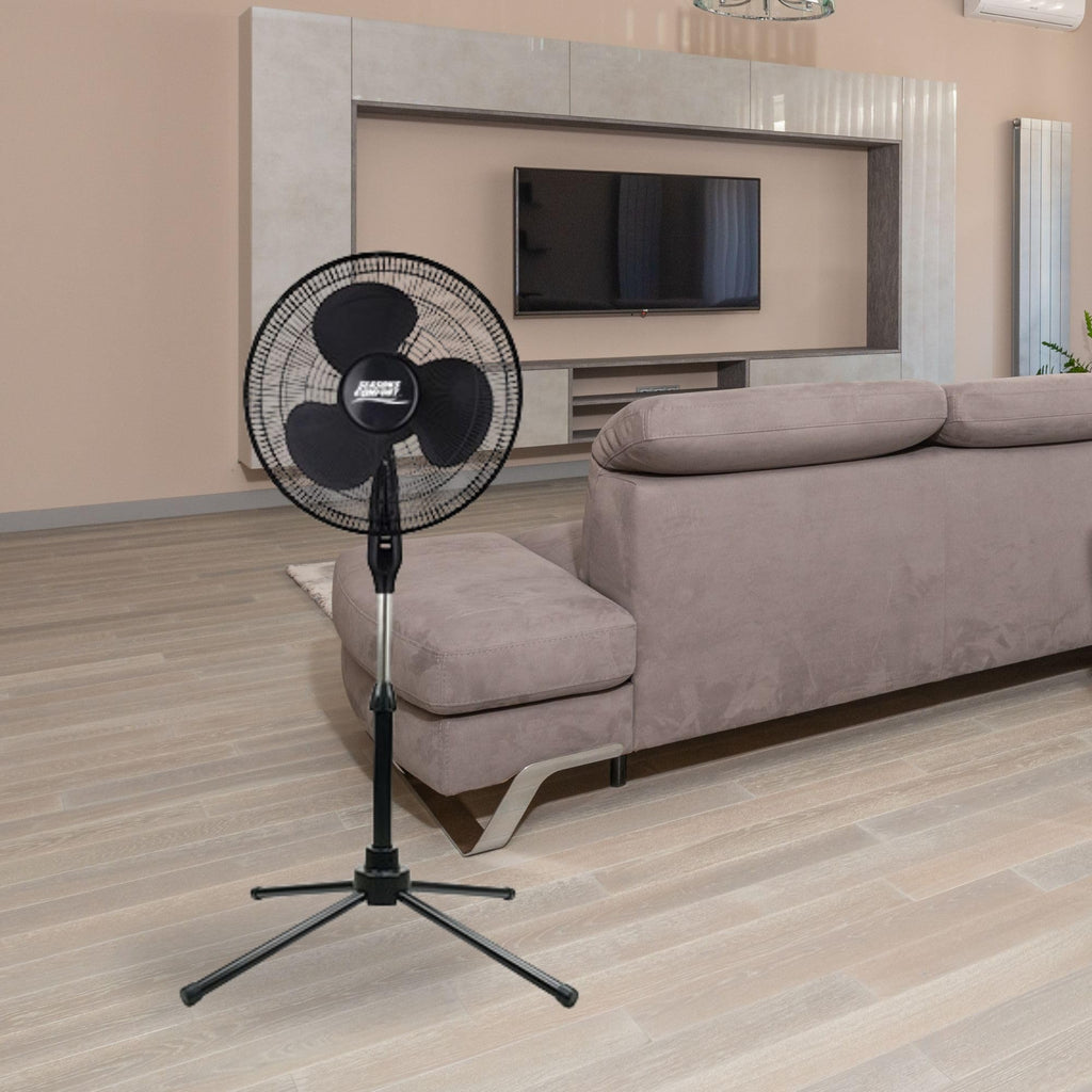 18" Oscillating Pedestal Fan, Adjustable Height, 3 Speed S2734