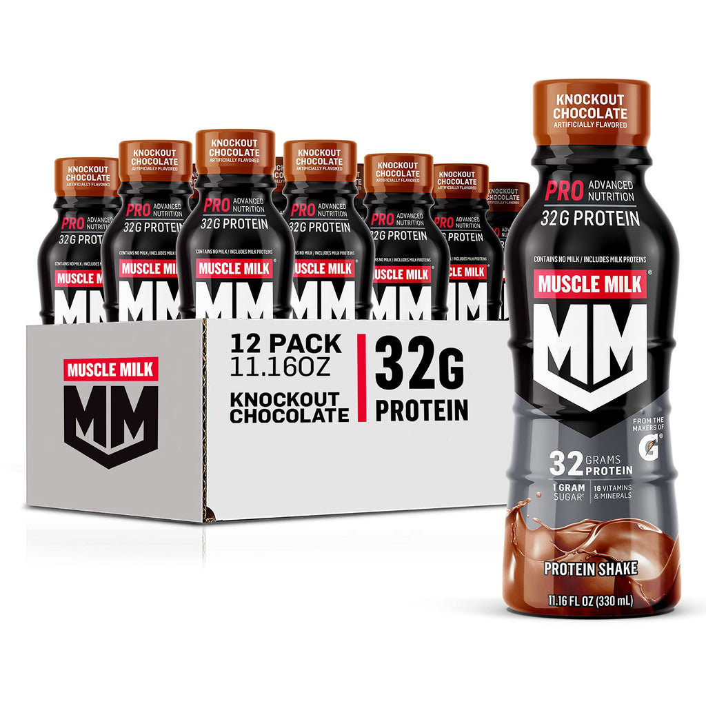 Knockout Chocolate Protein Shake 32g 11.16 Fl Oz (Pack of 12) E1759