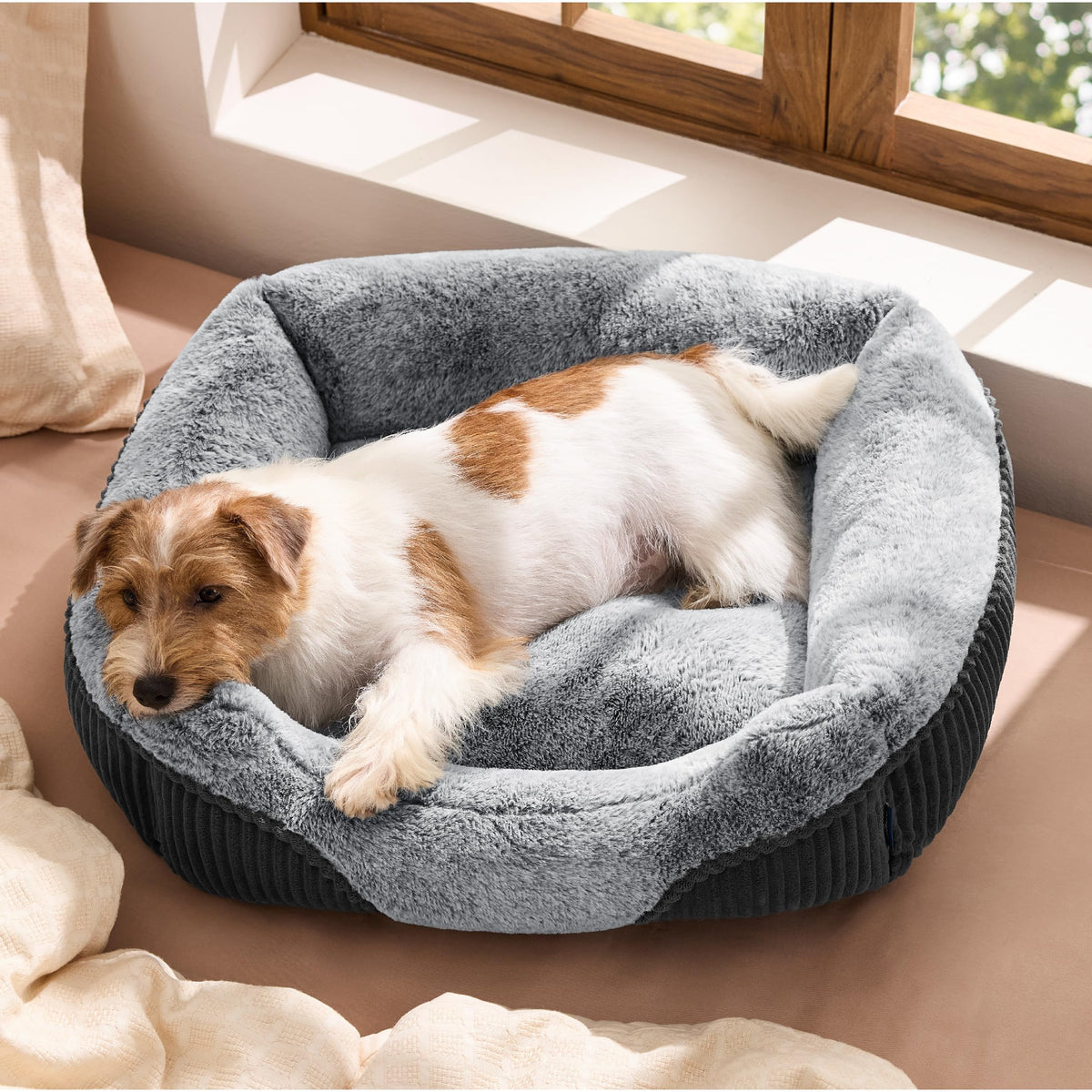 Washable Dog Bed Small Medium Size 25x21x7in W1528