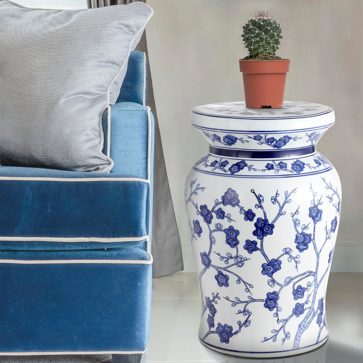 Ceramic Garden Stool Side Table U10844