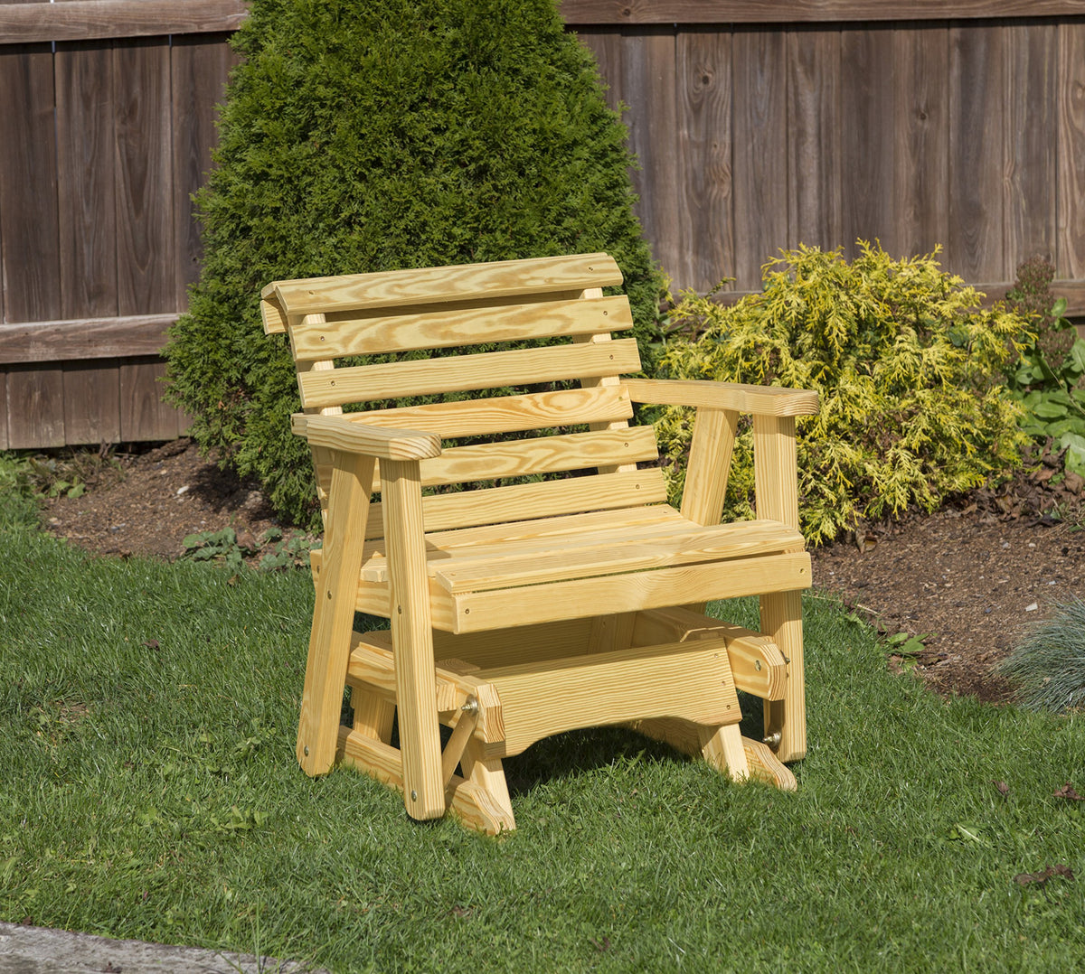 Heavy Duty Pressure Treated Outdoor Glider Chair E919